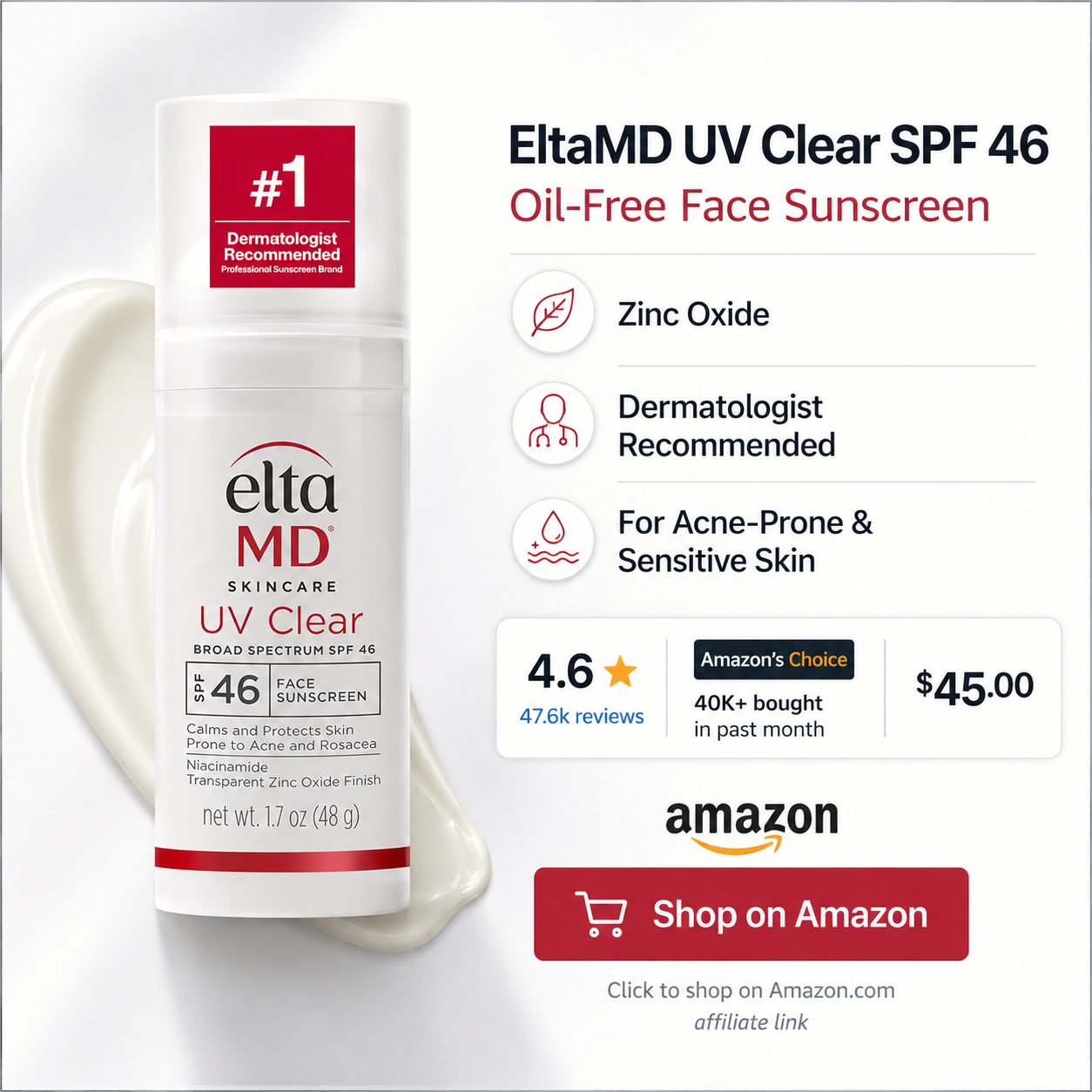 EltaMD UV Clear Face Sunscreen SPF 46 - Square