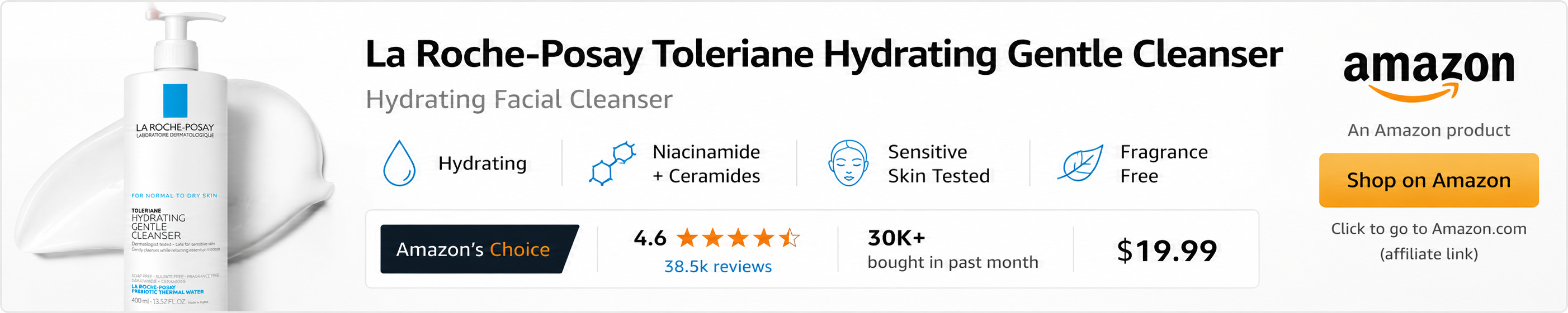 La Roche-Posay Toleriane Hydrating Gentle Face Cleanser - Leaderboard