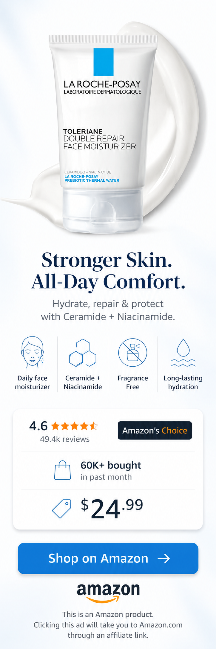 La Roche-Posay Toleriane Double Repair Face Moisturizer - Skyscraper