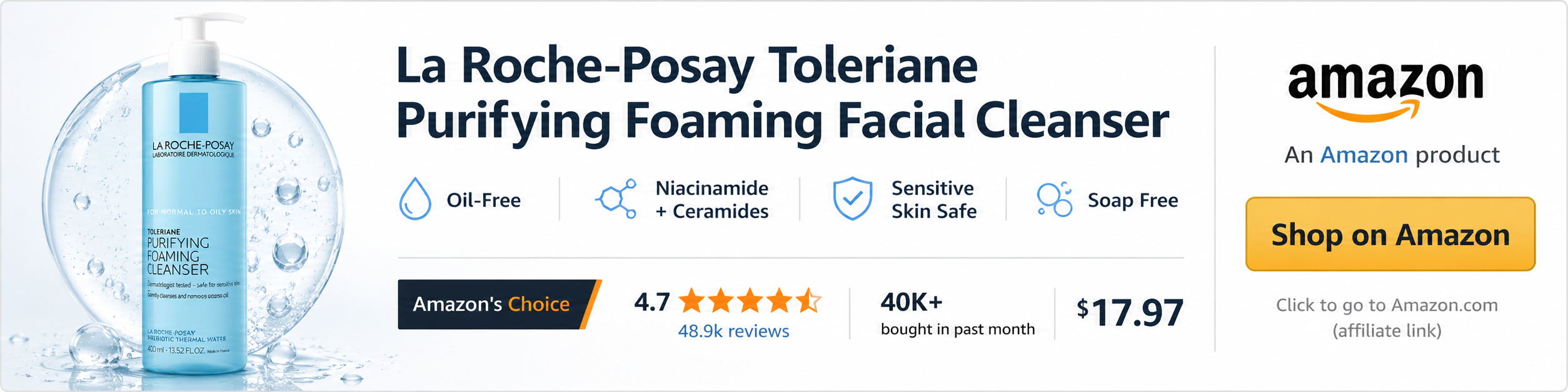 La Roche-Posay Toleriane Purifying Foaming Facial Cleanser - Leaderboard
